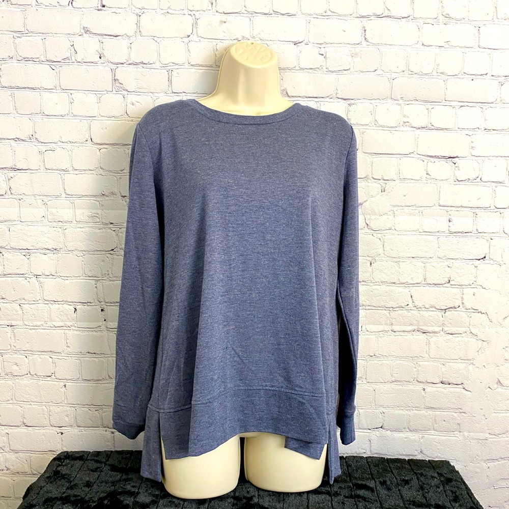 💥3/30 Bobeau Gray Criss-Cross Back Yoga Top sz L